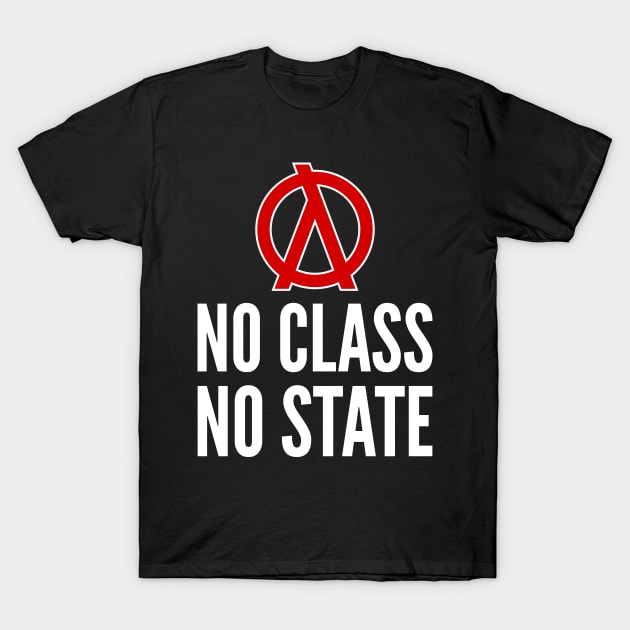 No Class No State Functional Programmer Red/White Design T-Shirt by geeksta